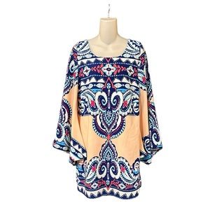 Hello Miss‎ Bell Sleeve Scarf Pattern Dress Size Large